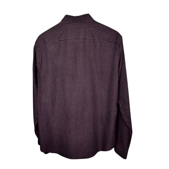 UNTUCKit Graach WF Slim Fit Blue Red Plaid Long Sleeve Men's Button Shirt Sz L - Picture 6 of 10